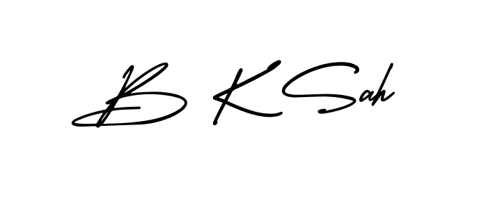 This is the best signature style for the B K Sah name. Also you like these signature font (AmerikaSignatureDemo-Regular). Mix name signature. B K Sah signature style 3 images and pictures png