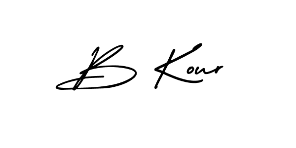 How to Draw B Kour signature style? AmerikaSignatureDemo-Regular is a latest design signature styles for name B Kour. B Kour signature style 3 images and pictures png