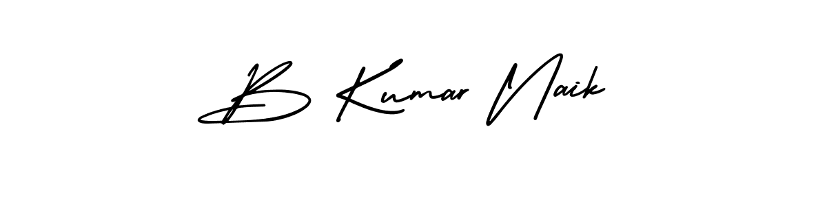 How to make B Kumar Naik signature? AmerikaSignatureDemo-Regular is a professional autograph style. Create handwritten signature for B Kumar Naik name. B Kumar Naik signature style 3 images and pictures png