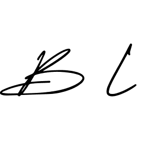 How to make B L signature? AmerikaSignatureDemo-Regular is a professional autograph style. Create handwritten signature for B L name. B L signature style 3 images and pictures png