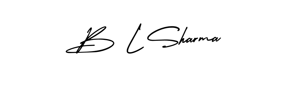 Also we have B L Sharma name is the best signature style. Create professional handwritten signature collection using AmerikaSignatureDemo-Regular autograph style. B L Sharma signature style 3 images and pictures png
