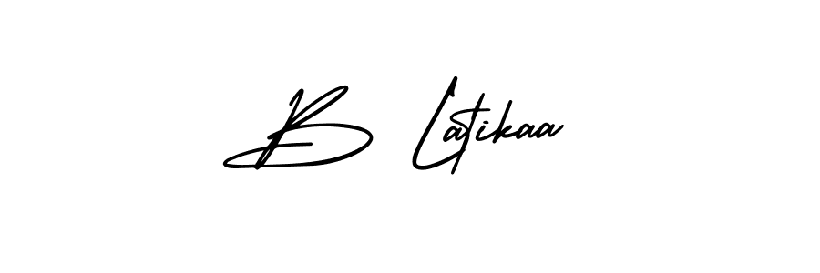 Also we have B Latikaa name is the best signature style. Create professional handwritten signature collection using AmerikaSignatureDemo-Regular autograph style. B Latikaa signature style 3 images and pictures png