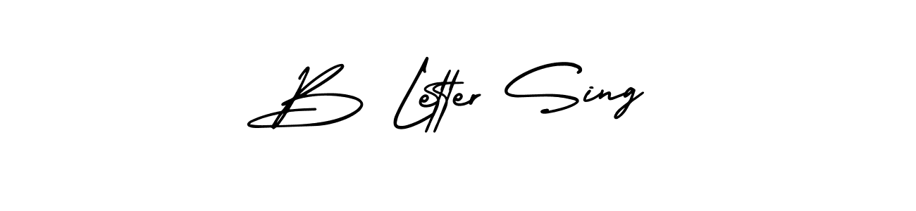 Also You can easily find your signature by using the search form. We will create B Letter Sing name handwritten signature images for you free of cost using AmerikaSignatureDemo-Regular sign style. B Letter Sing signature style 3 images and pictures png