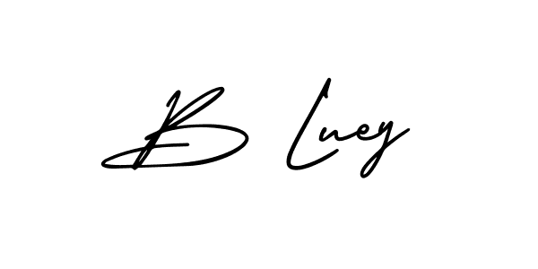 Also You can easily find your signature by using the search form. We will create B Luey name handwritten signature images for you free of cost using AmerikaSignatureDemo-Regular sign style. B Luey signature style 3 images and pictures png