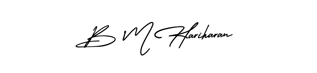 Also we have B M Hariharan name is the best signature style. Create professional handwritten signature collection using AmerikaSignatureDemo-Regular autograph style. B M Hariharan signature style 3 images and pictures png