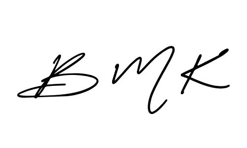 Best and Professional Signature Style for B M K. AmerikaSignatureDemo-Regular Best Signature Style Collection. B M K signature style 3 images and pictures png