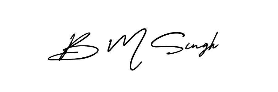 This is the best signature style for the B M Singh name. Also you like these signature font (AmerikaSignatureDemo-Regular). Mix name signature. B M Singh signature style 3 images and pictures png