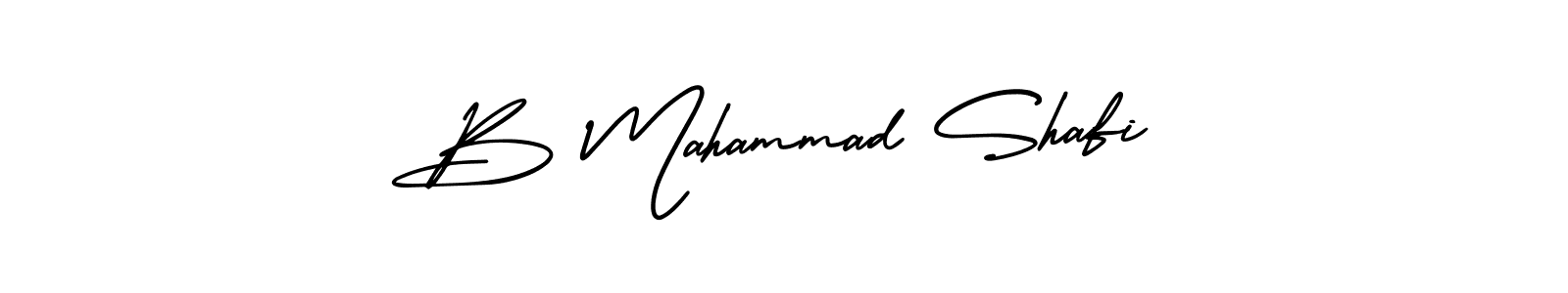 Create a beautiful signature design for name B Mahammad Shafi. With this signature (AmerikaSignatureDemo-Regular) fonts, you can make a handwritten signature for free. B Mahammad Shafi signature style 3 images and pictures png