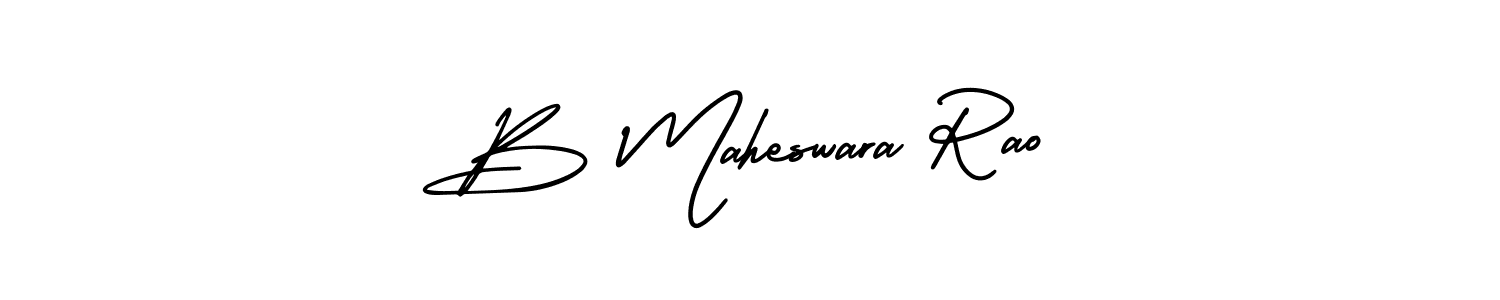 How to make B Maheswara Rao signature? AmerikaSignatureDemo-Regular is a professional autograph style. Create handwritten signature for B Maheswara Rao name. B Maheswara Rao signature style 3 images and pictures png