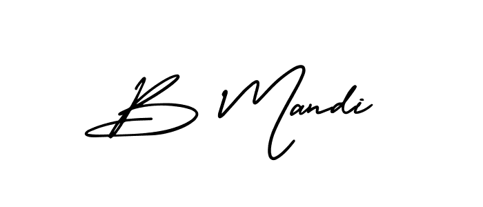 Best and Professional Signature Style for B Mandi. AmerikaSignatureDemo-Regular Best Signature Style Collection. B Mandi signature style 3 images and pictures png