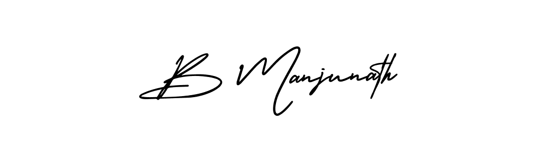 Also You can easily find your signature by using the search form. We will create B Manjunath name handwritten signature images for you free of cost using AmerikaSignatureDemo-Regular sign style. B Manjunath signature style 3 images and pictures png