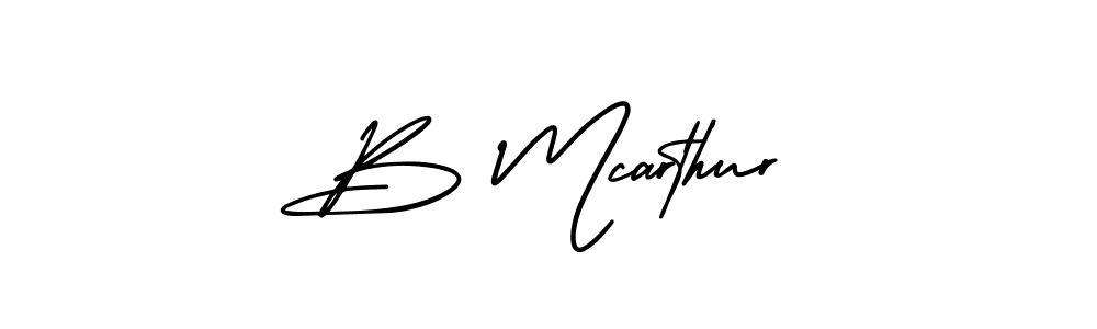 Best and Professional Signature Style for B Mcarthur. AmerikaSignatureDemo-Regular Best Signature Style Collection. B Mcarthur signature style 3 images and pictures png