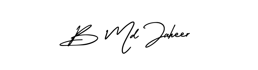 How to make B Md Jaheer signature? AmerikaSignatureDemo-Regular is a professional autograph style. Create handwritten signature for B Md Jaheer name. B Md Jaheer signature style 3 images and pictures png