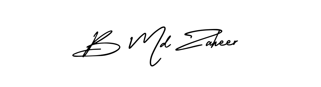 AmerikaSignatureDemo-Regular is a professional signature style that is perfect for those who want to add a touch of class to their signature. It is also a great choice for those who want to make their signature more unique. Get B Md Zaheer name to fancy signature for free. B Md Zaheer signature style 3 images and pictures png