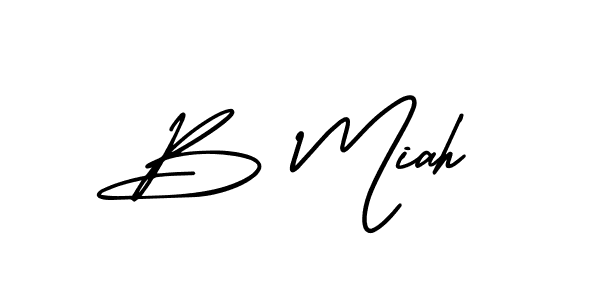 It looks lik you need a new signature style for name B Miah. Design unique handwritten (AmerikaSignatureDemo-Regular) signature with our free signature maker in just a few clicks. B Miah signature style 3 images and pictures png