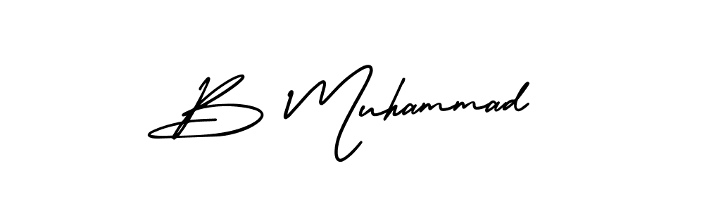 Make a beautiful signature design for name B Muhammad. Use this online signature maker to create a handwritten signature for free. B Muhammad signature style 3 images and pictures png