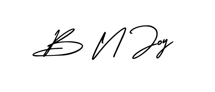 if you are searching for the best signature style for your name B N Joy. so please give up your signature search. here we have designed multiple signature styles  using AmerikaSignatureDemo-Regular. B N Joy signature style 3 images and pictures png