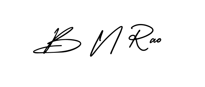if you are searching for the best signature style for your name B N Rao. so please give up your signature search. here we have designed multiple signature styles  using AmerikaSignatureDemo-Regular. B N Rao signature style 3 images and pictures png