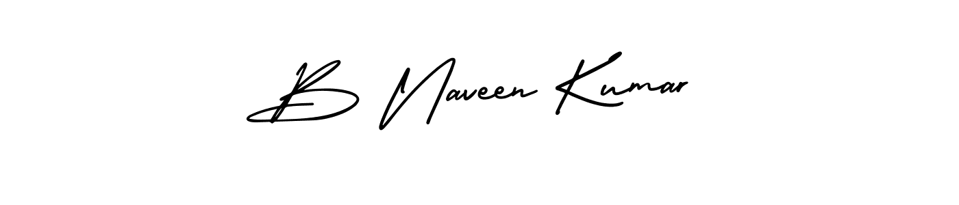AmerikaSignatureDemo-Regular is a professional signature style that is perfect for those who want to add a touch of class to their signature. It is also a great choice for those who want to make their signature more unique. Get B Naveen Kumar name to fancy signature for free. B Naveen Kumar signature style 3 images and pictures png