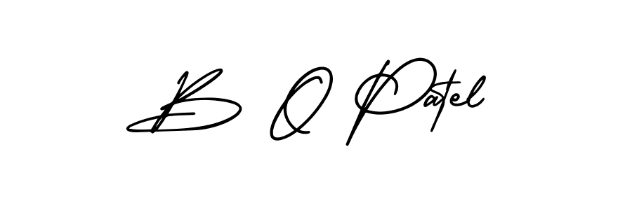 Best and Professional Signature Style for B O Patel. AmerikaSignatureDemo-Regular Best Signature Style Collection. B O Patel signature style 3 images and pictures png