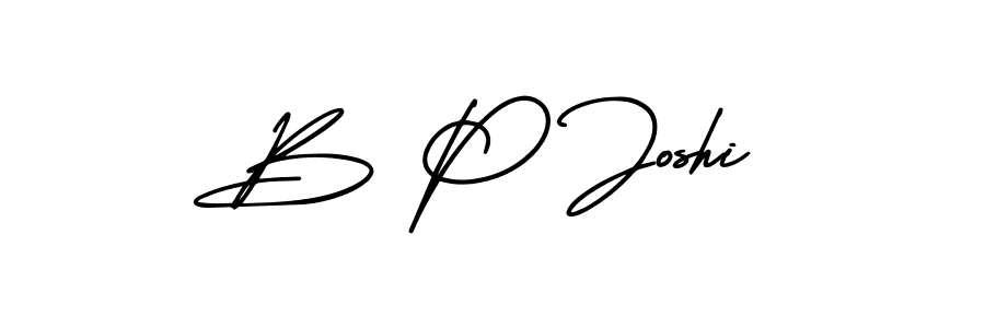 It looks lik you need a new signature style for name B P Joshi. Design unique handwritten (AmerikaSignatureDemo-Regular) signature with our free signature maker in just a few clicks. B P Joshi signature style 3 images and pictures png