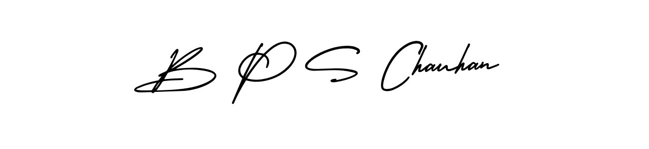 B P S Chauhan stylish signature style. Best Handwritten Sign (AmerikaSignatureDemo-Regular) for my name. Handwritten Signature Collection Ideas for my name B P S Chauhan. B P S Chauhan signature style 3 images and pictures png