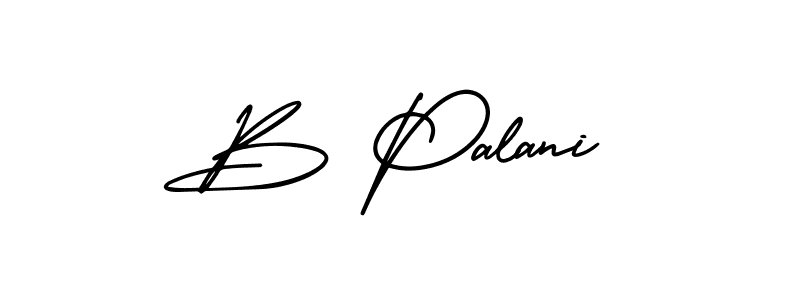 AmerikaSignatureDemo-Regular is a professional signature style that is perfect for those who want to add a touch of class to their signature. It is also a great choice for those who want to make their signature more unique. Get B Palani name to fancy signature for free. B Palani signature style 3 images and pictures png