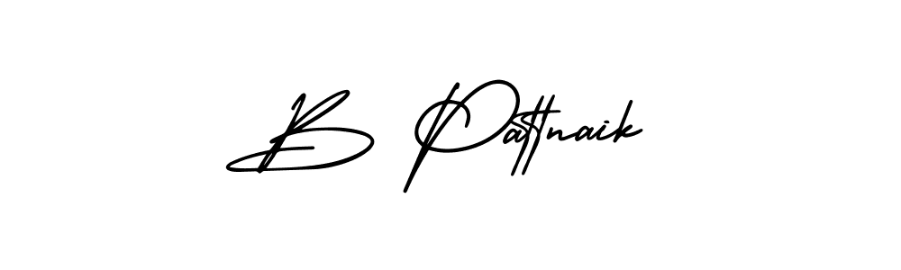 You should practise on your own different ways (AmerikaSignatureDemo-Regular) to write your name (B Pattnaik) in signature. don't let someone else do it for you. B Pattnaik signature style 3 images and pictures png