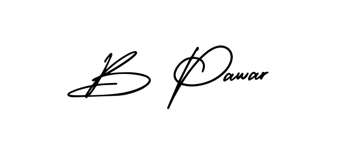 How to Draw B Pawar signature style? AmerikaSignatureDemo-Regular is a latest design signature styles for name B Pawar. B Pawar signature style 3 images and pictures png