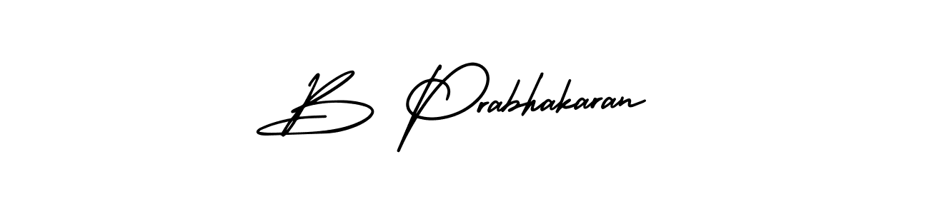 How to Draw B Prabhakaran signature style? AmerikaSignatureDemo-Regular is a latest design signature styles for name B Prabhakaran. B Prabhakaran signature style 3 images and pictures png