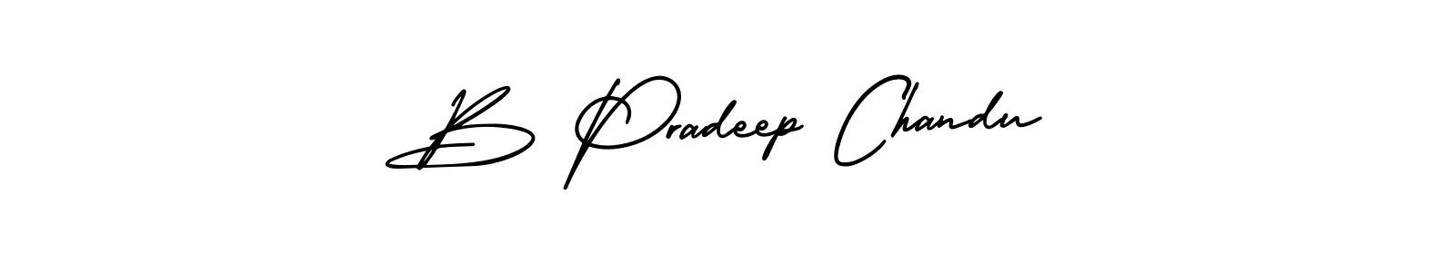 Make a short B Pradeep Chandu signature style. Manage your documents anywhere anytime using AmerikaSignatureDemo-Regular. Create and add eSignatures, submit forms, share and send files easily. B Pradeep Chandu signature style 3 images and pictures png