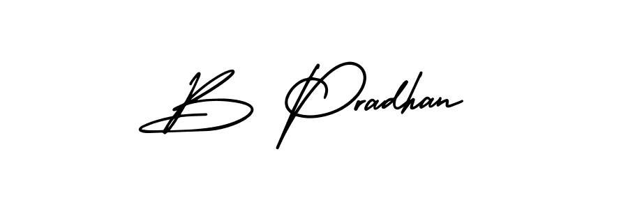 This is the best signature style for the B Pradhan name. Also you like these signature font (AmerikaSignatureDemo-Regular). Mix name signature. B Pradhan signature style 3 images and pictures png