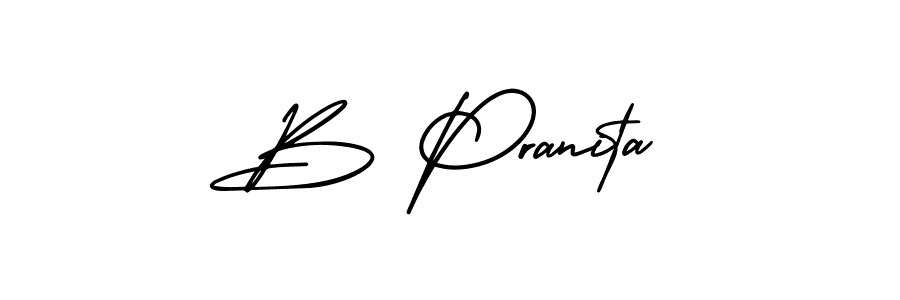 How to Draw B Pranita signature style? AmerikaSignatureDemo-Regular is a latest design signature styles for name B Pranita. B Pranita signature style 3 images and pictures png