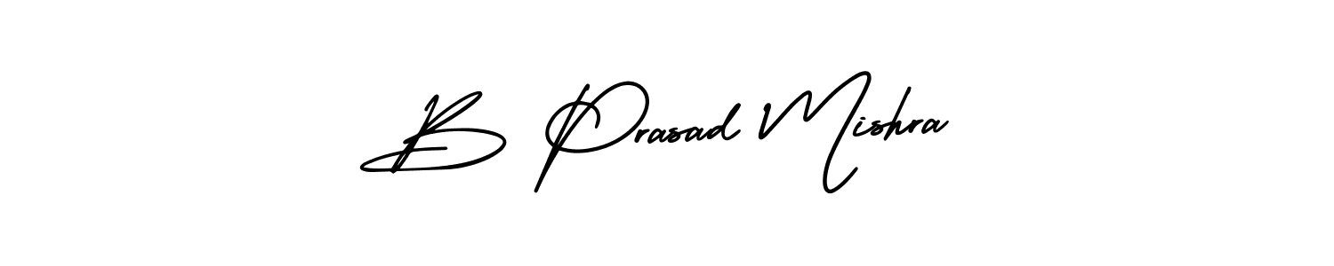 Create a beautiful signature design for name B Prasad Mishra. With this signature (AmerikaSignatureDemo-Regular) fonts, you can make a handwritten signature for free. B Prasad Mishra signature style 3 images and pictures png