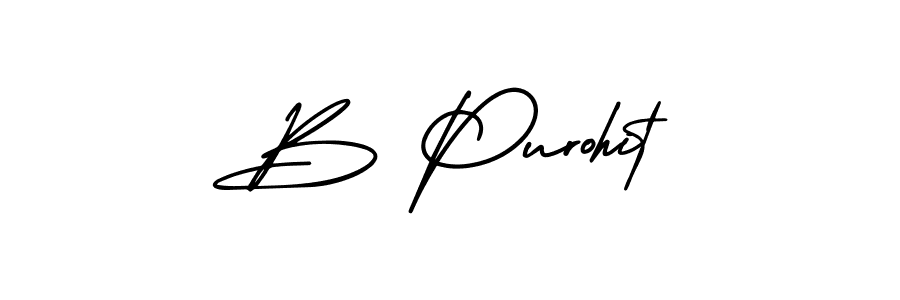 Make a beautiful signature design for name B Purohit. Use this online signature maker to create a handwritten signature for free. B Purohit signature style 3 images and pictures png