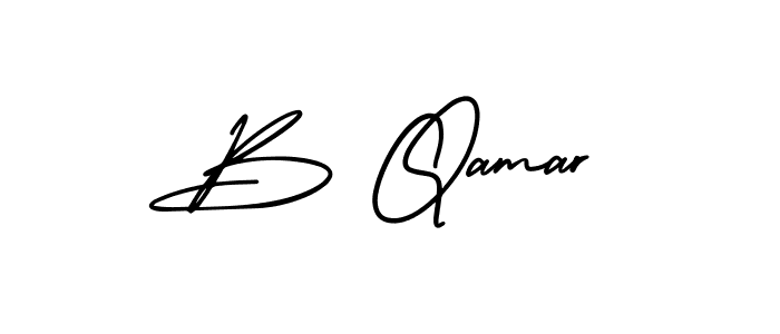 Make a beautiful signature design for name B Qamar. Use this online signature maker to create a handwritten signature for free. B Qamar signature style 3 images and pictures png