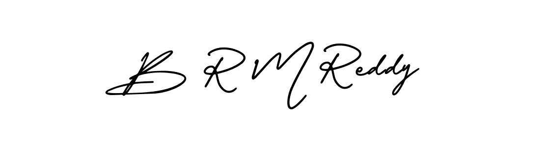 How to make B R M Reddy signature? AmerikaSignatureDemo-Regular is a professional autograph style. Create handwritten signature for B R M Reddy name. B R M Reddy signature style 3 images and pictures png