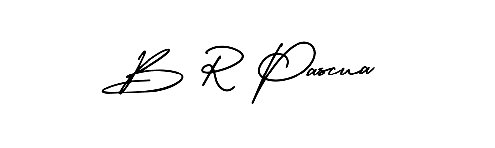 Design your own signature with our free online signature maker. With this signature software, you can create a handwritten (AmerikaSignatureDemo-Regular) signature for name B R Pascua. B R Pascua signature style 3 images and pictures png