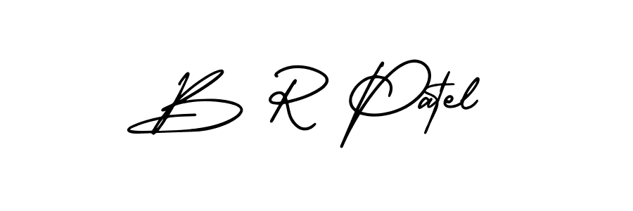 This is the best signature style for the B R Patel name. Also you like these signature font (AmerikaSignatureDemo-Regular). Mix name signature. B R Patel signature style 3 images and pictures png