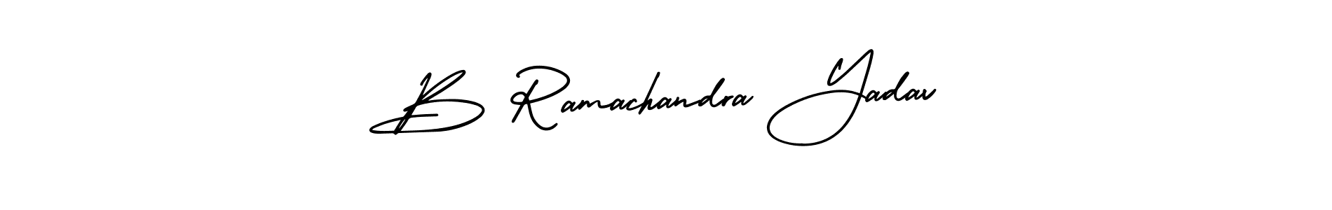 Design your own signature with our free online signature maker. With this signature software, you can create a handwritten (AmerikaSignatureDemo-Regular) signature for name B Ramachandra Yadav. B Ramachandra Yadav signature style 3 images and pictures png