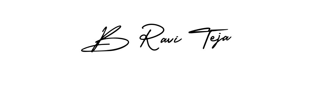 It looks lik you need a new signature style for name B Ravi Teja. Design unique handwritten (AmerikaSignatureDemo-Regular) signature with our free signature maker in just a few clicks. B Ravi Teja signature style 3 images and pictures png