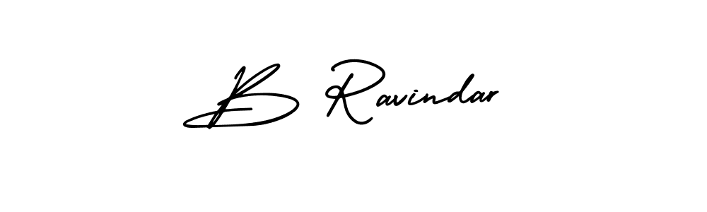 It looks lik you need a new signature style for name B Ravindar. Design unique handwritten (AmerikaSignatureDemo-Regular) signature with our free signature maker in just a few clicks. B Ravindar signature style 3 images and pictures png