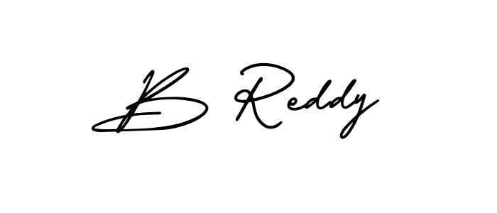 B Reddy stylish signature style. Best Handwritten Sign (AmerikaSignatureDemo-Regular) for my name. Handwritten Signature Collection Ideas for my name B Reddy. B Reddy signature style 3 images and pictures png