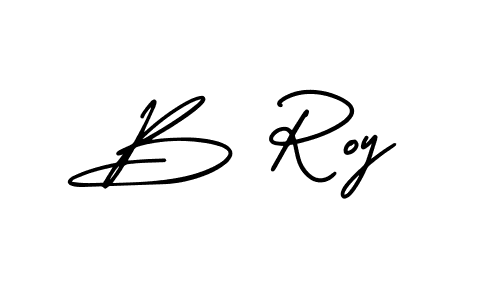 How to make B Roy signature? AmerikaSignatureDemo-Regular is a professional autograph style. Create handwritten signature for B Roy name. B Roy signature style 3 images and pictures png