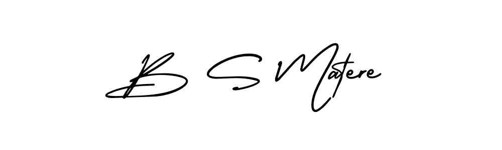 How to Draw B S Matere signature style? AmerikaSignatureDemo-Regular is a latest design signature styles for name B S Matere. B S Matere signature style 3 images and pictures png