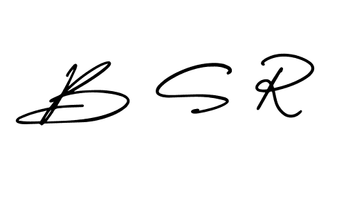 Also we have B S R name is the best signature style. Create professional handwritten signature collection using AmerikaSignatureDemo-Regular autograph style. B S R signature style 3 images and pictures png
