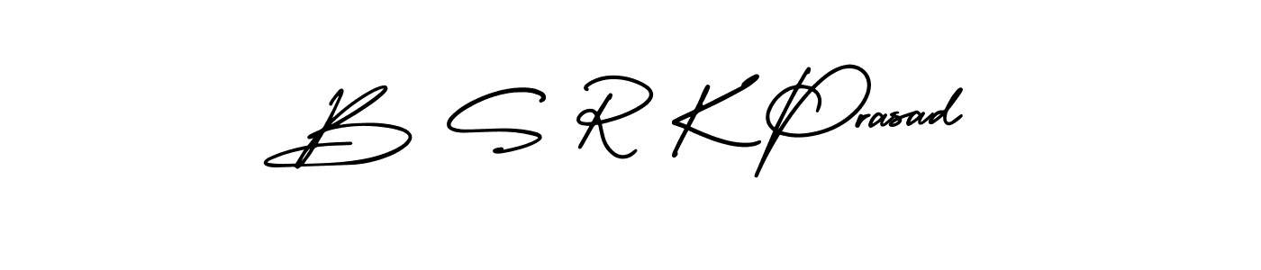 Use a signature maker to create a handwritten signature online. With this signature software, you can design (AmerikaSignatureDemo-Regular) your own signature for name B S R K Prasad. B S R K Prasad signature style 3 images and pictures png