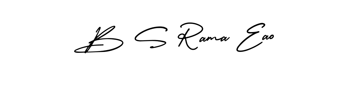 if you are searching for the best signature style for your name B S Rama Eao. so please give up your signature search. here we have designed multiple signature styles  using AmerikaSignatureDemo-Regular. B S Rama Eao signature style 3 images and pictures png