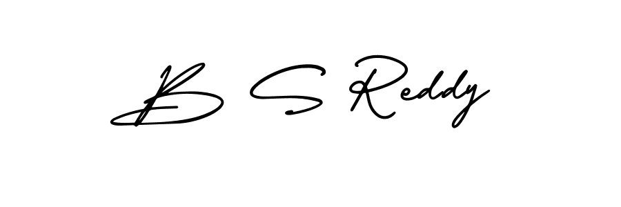 Use a signature maker to create a handwritten signature online. With this signature software, you can design (AmerikaSignatureDemo-Regular) your own signature for name B S Reddy. B S Reddy signature style 3 images and pictures png