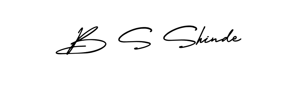 Use a signature maker to create a handwritten signature online. With this signature software, you can design (AmerikaSignatureDemo-Regular) your own signature for name B S Shinde. B S Shinde signature style 3 images and pictures png